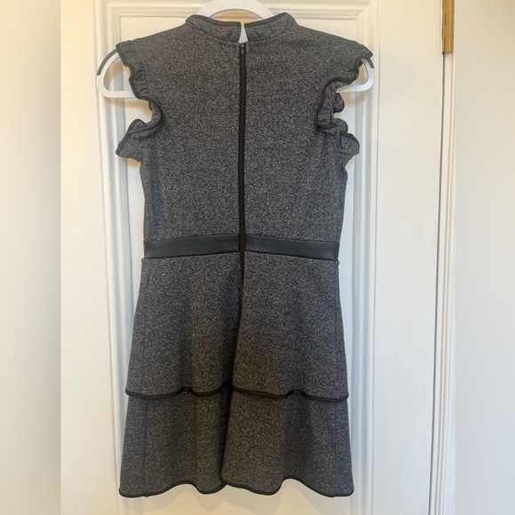 Miss Behave 2 Tier Dress with faux Leather Trim size 12 - Picture 4 of 4